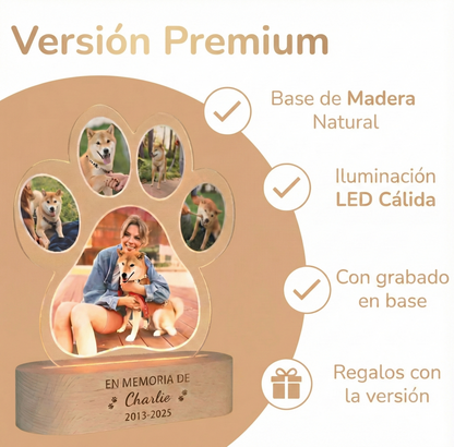 Lámpara Huella de Mascota Personalizada